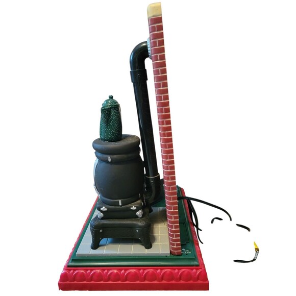 Vtg Animated Holiday Creations 94’ Santa Clause W/Stove Musical Christmas 17" VG - Picture 6 of 9